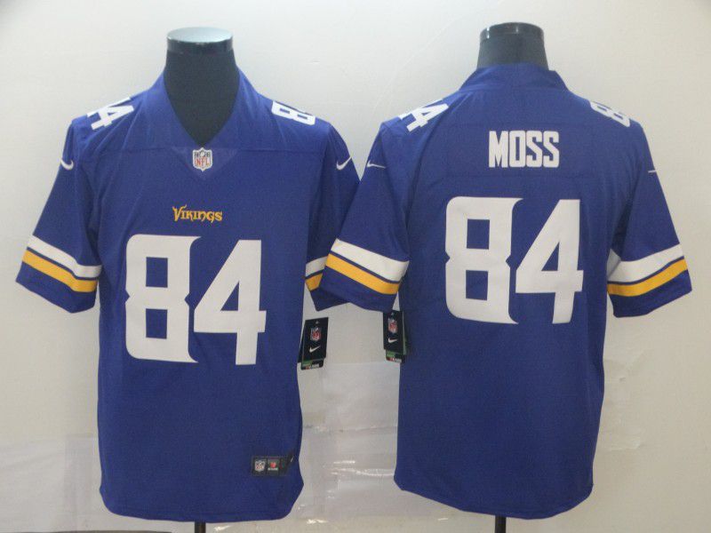 Men Minnesota Vikings #84 Moss Purple Nike Vapor Untouchable Limited Player NFL Jerseys
